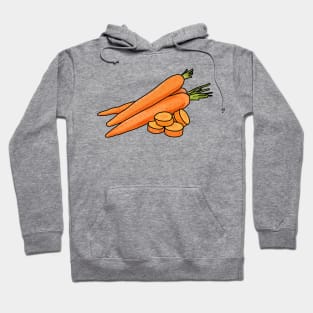 Carrot cartoon illustration Hoodie